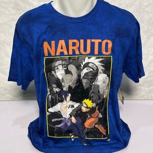 NWT Mens Size M Naruto Blue Graphic T-Shirt